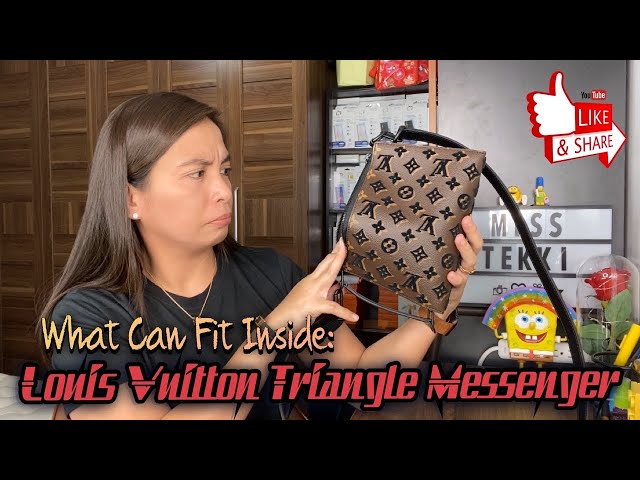 What Can Fit Inside The Louis Vuitton Triangle Messenger Bag