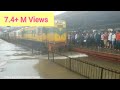 Mumbai Train in Water|Rajkot Duranto Train |Water jam in Nallasopara Station|Mumbai Train in Rain