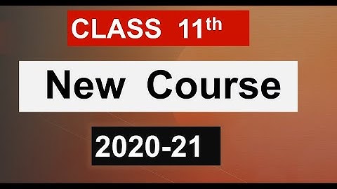 New Course For Class 11th INTRODUCTION VIDEO By sachin od