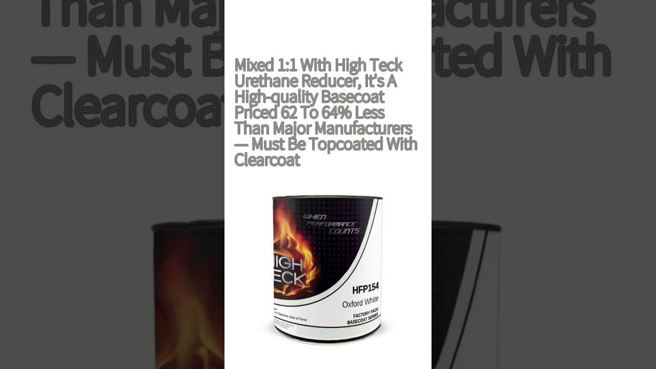 Oxford White Ford YZ/Z1 Basecoat Paint, Quart, High Teck HFP154