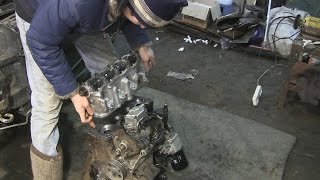 1.9 turbo diesel ставим и затягиваем головку блока цилиндров часть 14