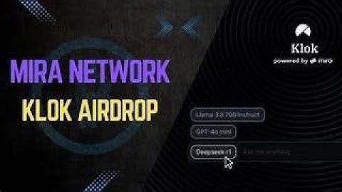 Klok App AI Airdrop | Klok - Mira Airdrop | Step By Sep Complete Tutorial | Airdrop | Mira Network