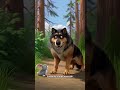 Heroic Rescue of a Bunny by a Muscular German Shepherd from a Wolf 🐺🐰 #ai #viral #recomended