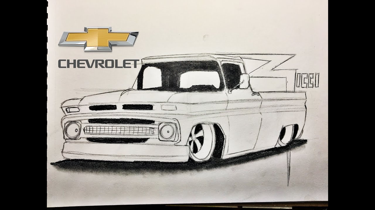 Como Dibujar una Chevrolet c10 al piso con lápiz - thptnganamst.edu.vn