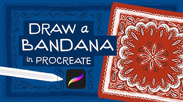 Procreate Symmetry Tool - Draw a Bandana! Procreate Summer Camp