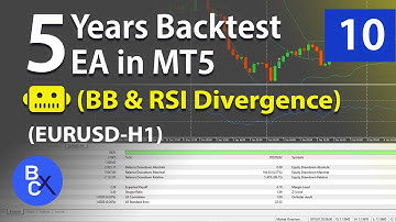 💎5 Years Backtest on EA in MT5 - forex strategy that works - EA: BB & RSI Divergence [EP.10]