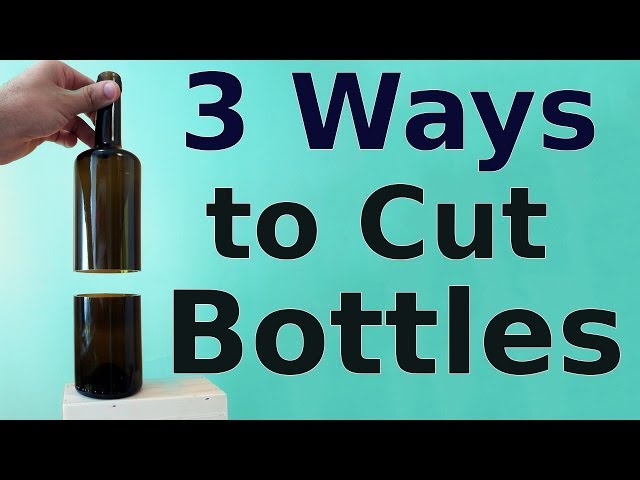 How to Easily Cut Glass Bottles  Cutting glass bottles, Glass bottles, Cut  glass
