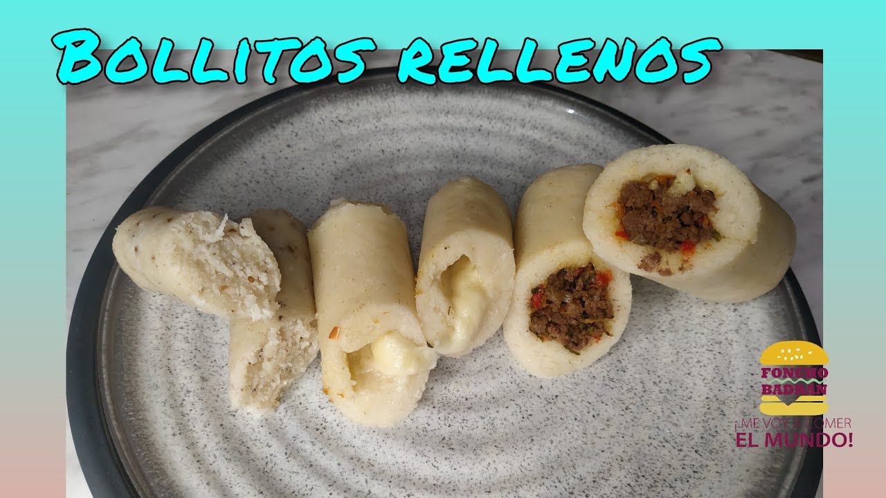 cómo preparar bollos de harina de maíz rellenos - YouTube