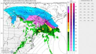 Northeast Snow & Ice Forecast For 12/27-28 2015
