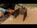 DIY Using  Traditional Branches Wood Cage Works 100%