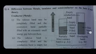 DIFFERENCE BETWEEN METALS INSULATORS AND SEMICONDUCTORS ELECTRONIC DEVICES CLASS 12