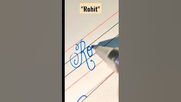 "Rohit" name in cursive handwriting #calligraphy #names #cursivewriting #shorts