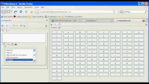 Virtual keyboard extension for Firefox : international sideboard