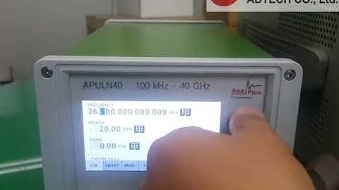 APULN40: 40 GHz Signal Generator - RF and MW test & measurement instruments - 2