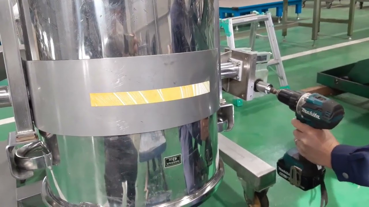 事例紹介】混合機 傾転ハンドル電気ドリル仕様 | エイシンブログ