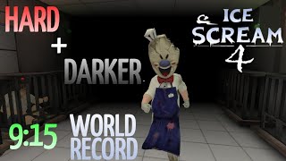 Ice Scream 4 Hard + darker mode (glitchless) 9:15 (World Record)