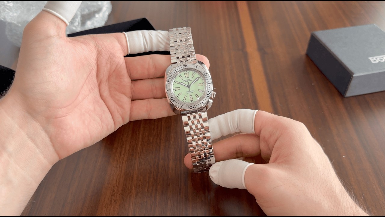 【希少】&K. Laboratory Analog Face Soviet Design Meets Mechanical Simplicity / Vostok Amphibian Mint