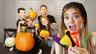 Pumpkin Carving Challenge With Mystery Roulette Carving Tool