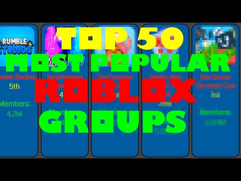 Top 50 Most Popular Roblox Groups Comparison 2020 Youtube - most popular roblox groups 2020