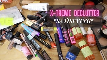 MAKEUP DECLUTTER!! Can I get rid of HALF? *Satisfying*