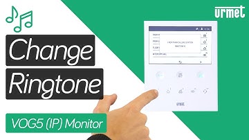 How to Change the Ringtone - Urmet VOG 5 (IP) Handsfree Monitor