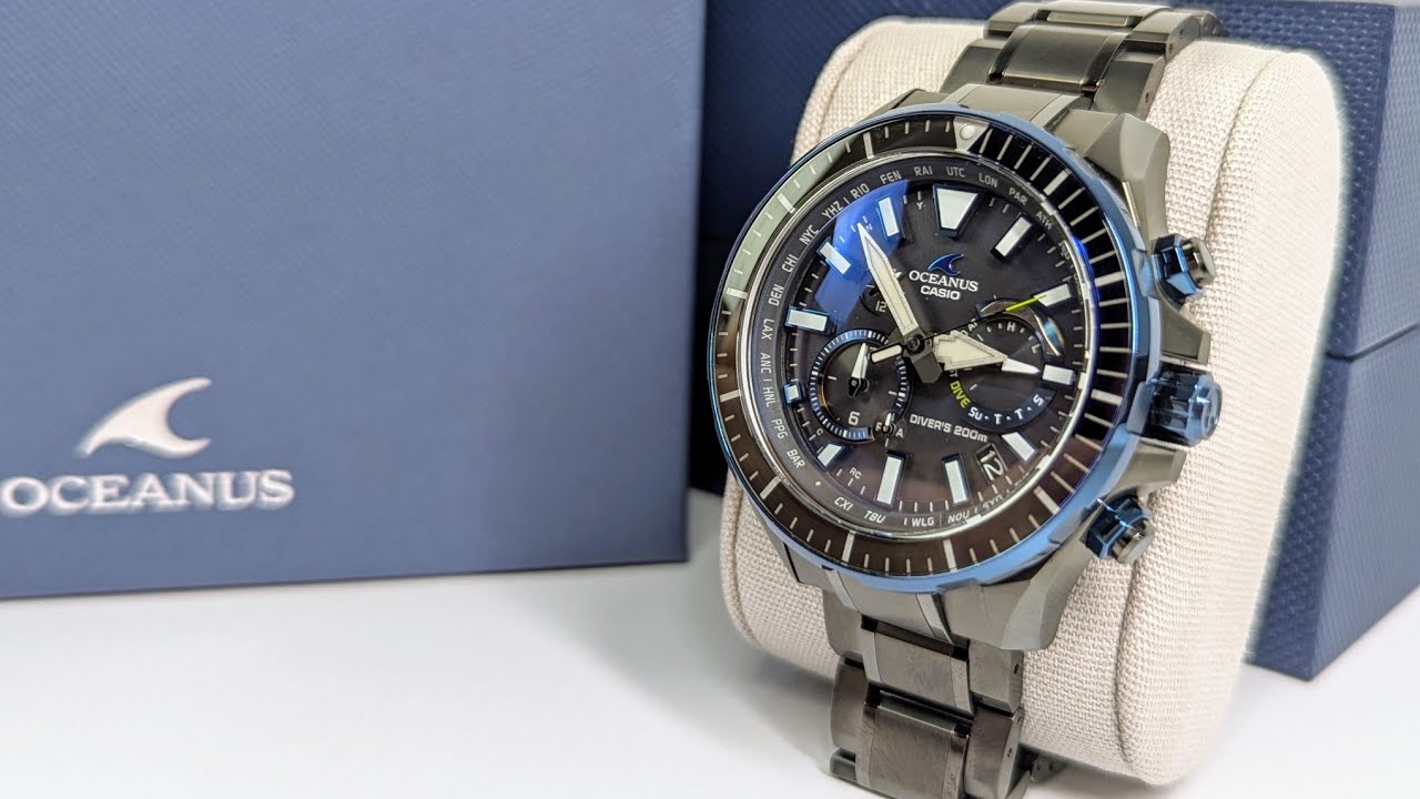 Часы-Кашалот из ЯПОНИИ 🐋 ОБЗОР Casio Oceanus OCW-P2000 Мечта дайвера 🤿Покупка и доставка из Японии🇯🇵