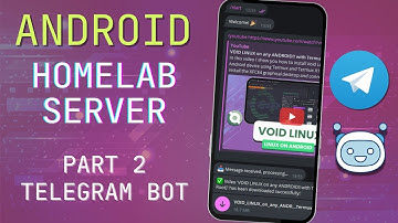 How to run a TELEGRAM BOT from your Android device: Android DIY HomeLab Server Part 2