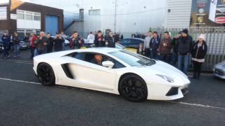 White Lamborghini Aventador Stadt Technik 27/12/15 White Lamborghini Aventador Stadt Technik 27/12/15