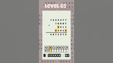 Level 65 - Cryptarithm: android game math  #cryptarithm