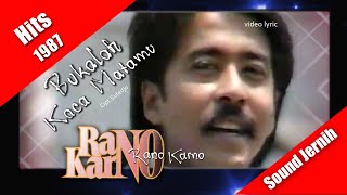 video lyric - Rano Karno ~ Bukalah Kaca Matamu (hits 1987)