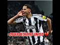 Osula Late Winning Goal vs Manchester United #premierleague #newcastleunited #shorts #football
