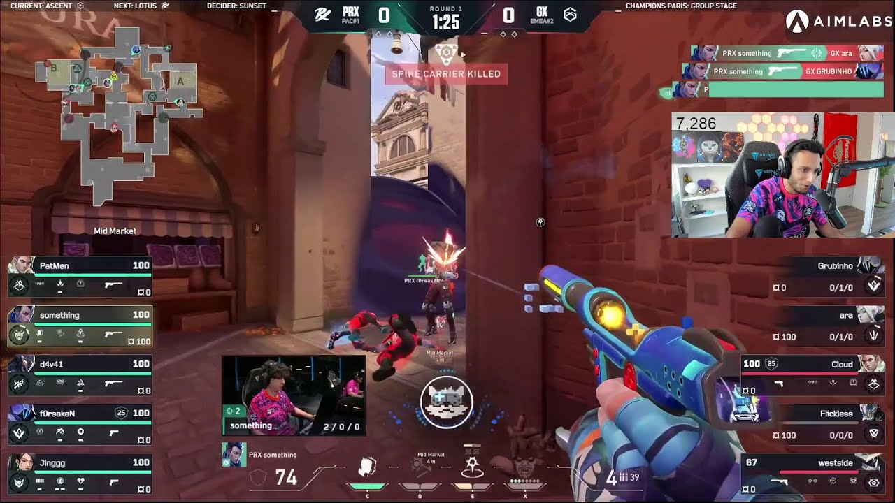 FNS react to PRX Something's INSANE PISTOL ACE against GX