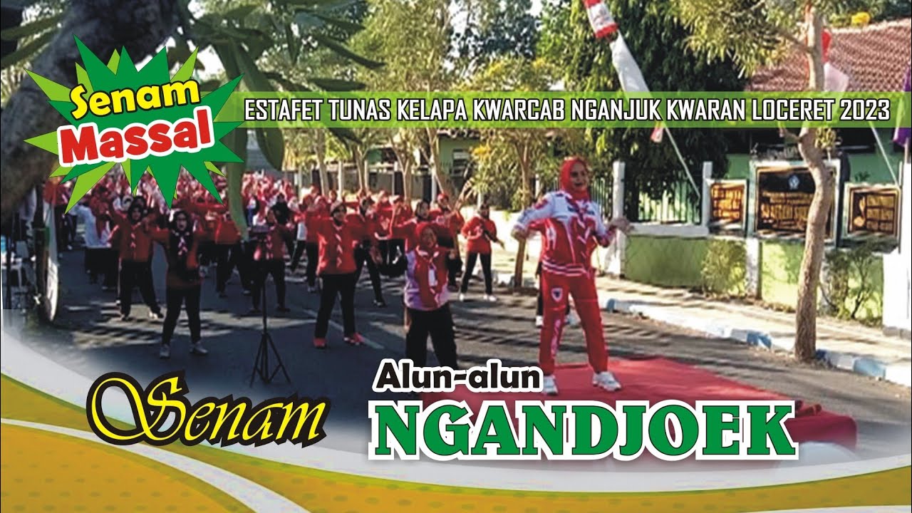 Senam ALUN-ALUN NGANJUK - Senam Massal Menjelang ETK Kwaran Loceret 2023.