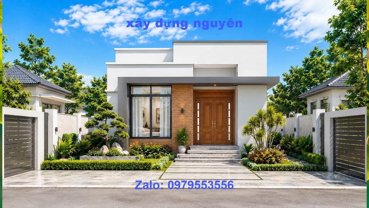 Mẫu Nhà Cấp 4 Diện Tích 5x20m Thiết Kế 3 Phòng Ngủ #nhacap4