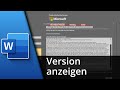 Word Version anzeigen | Welche Word Version habe ich? ✅ Tutorial