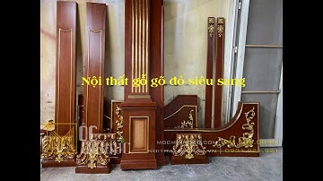 Nội thất gỗ gõ đỏ tại nhà máy Mộc Minh Đức