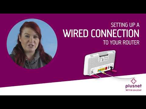 Setting up a wired connection | Plusnet Help