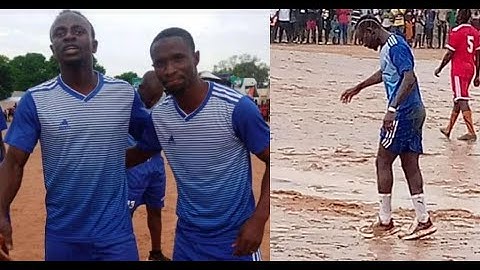 Wantaway Liverpool's Sadio Mane playing community football in Senegal