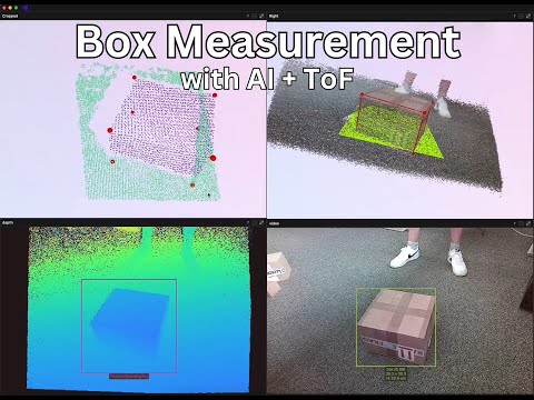 3D Box Measurement - with ToF sensor and AI - video from Luxonis