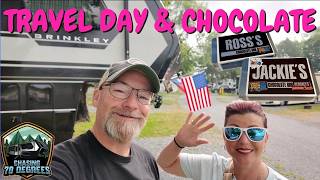 Prep for travel and travel day morning RV tips and tricks! Plus free chocolate