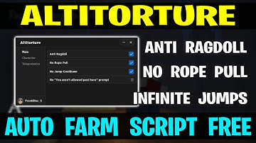 Altitorture Script GUI / Hack - Anti RagDoll + No Rope Pull + Inf Jump +Teleport & More | *PASTEBIN*