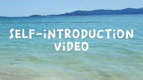 BT22103 BIS | Tutorial 1, Task 1; Self-introduction video