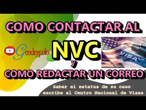 CONTACTAR AL CENTRO NACIONAL DE VISAS │ NVC