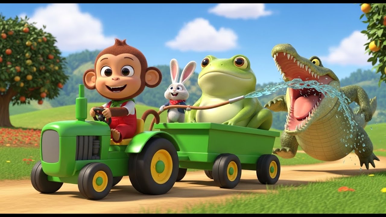 Fun Day! Tiko's Super Tractor Adventure! 🚜 | Monkey Farm Tales