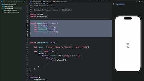SWIFTUI || FOREACH LOOPS