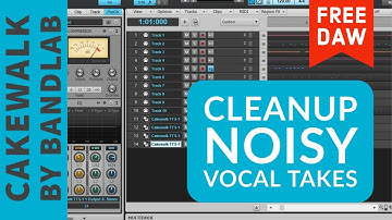 Opruimen van ruisende zangopnames gratis met Cakewalk