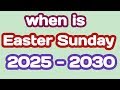 Easter Sunday Dates in India (2025-2030) 🌅