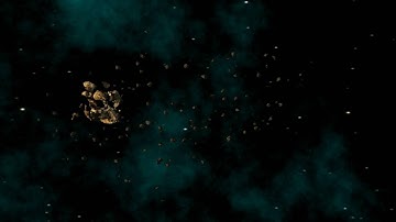 Asteroid Collision In A Binary System (Lightwave 11.6)