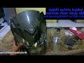 Custom visor ninja old ke fufi 150 part i  raider150satriafufi