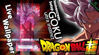 Goku ULTRA Instinct - Live Wallpaper + Homescreen setup - DBS Nova - EP186 - Dragonball Goku Theme screenshot 2